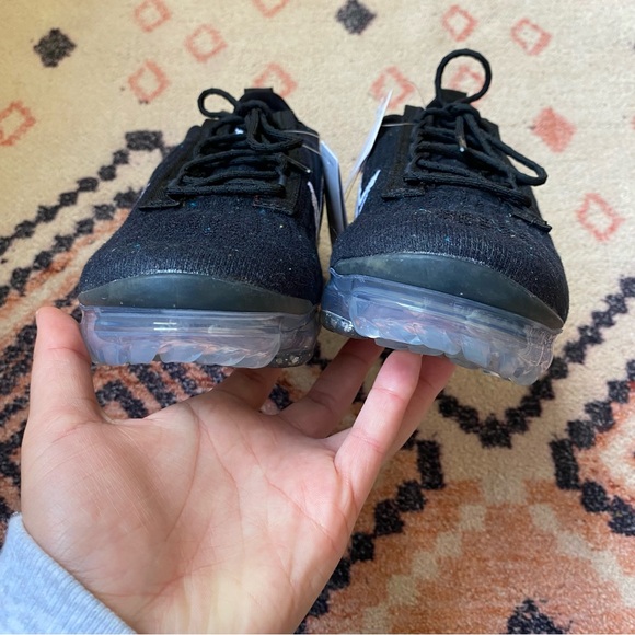 NWT Nike Air Vapormax Flyknit 2021 Next Nature Black Women’s Shoes - Picture 7 of 10